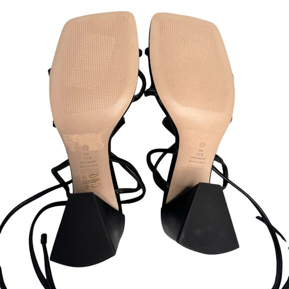 Schutz Fernanda Strappy Wrap Around Ankle Sandal in Black - Size 7.5 - Picture 7 of 8